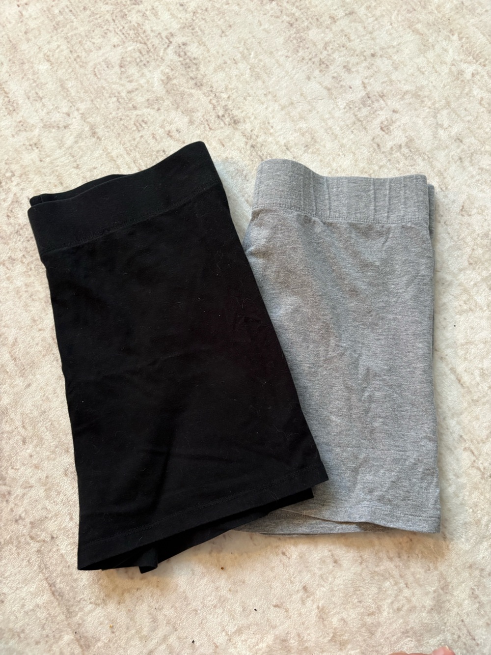 Forever 21 Black and Gray Bike Shorts Duo